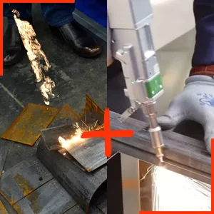 Przecinanie + czyszczenie laserowe 