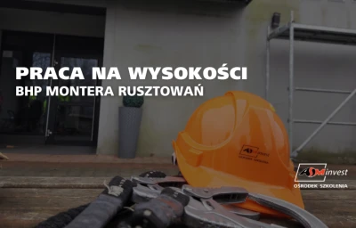 Praca montera rusztowań
